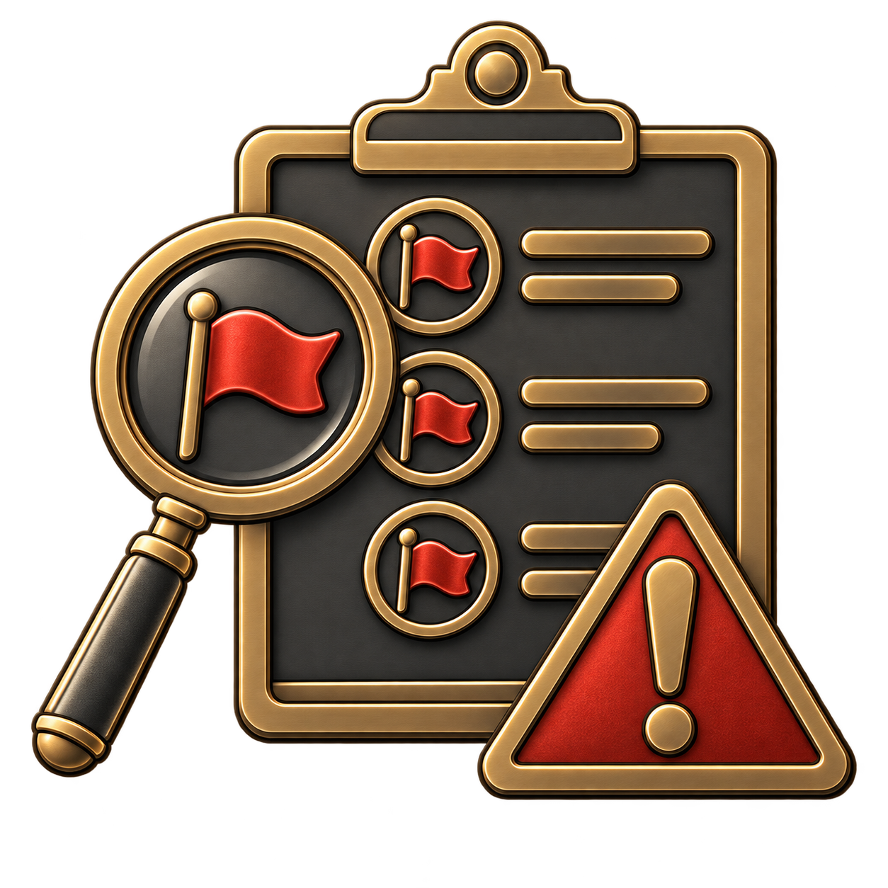 Flagged checklist representing indicators