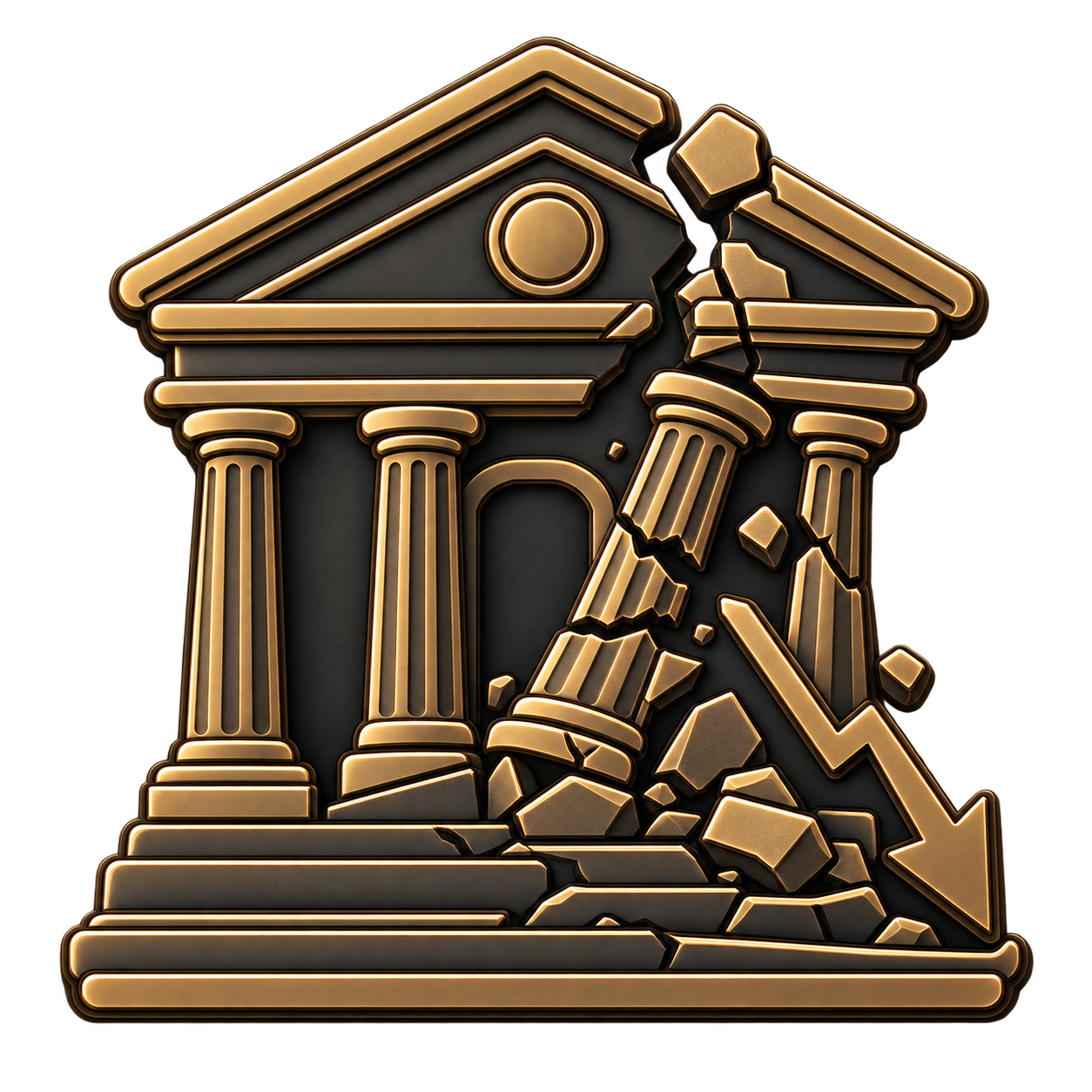 Classical building representing institutional failure
