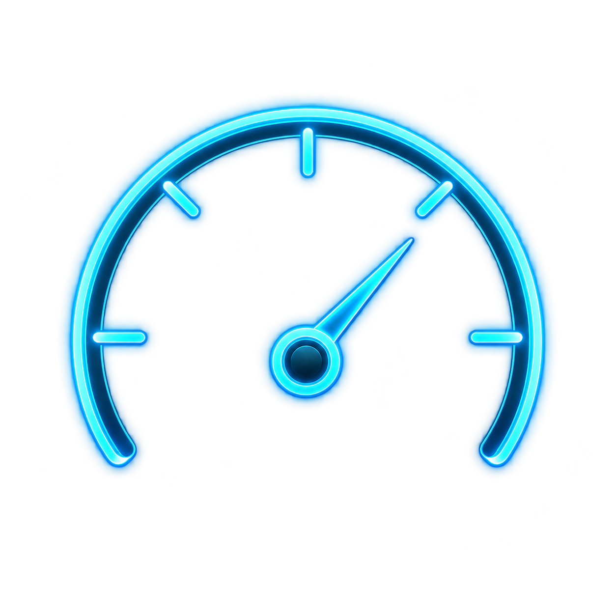 Speedometer icon for instantaneous acceleration